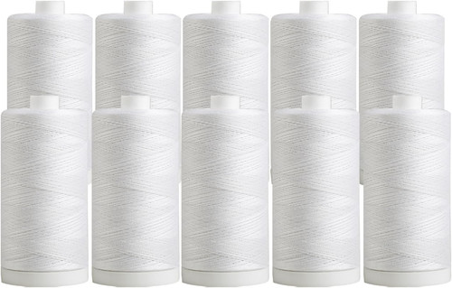 White 100 cotton thread set - 100%,