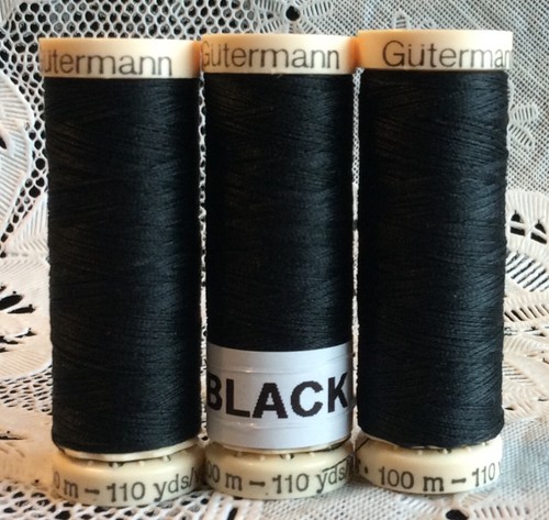 New black gutermann 100 - black, 100%